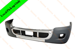 HM-FR-039 | Freightliner Cascadia 2008-2017 Complete Assembly Chrome PLASTIC front bumper, With fog light hole, Chrome center (pick up only)